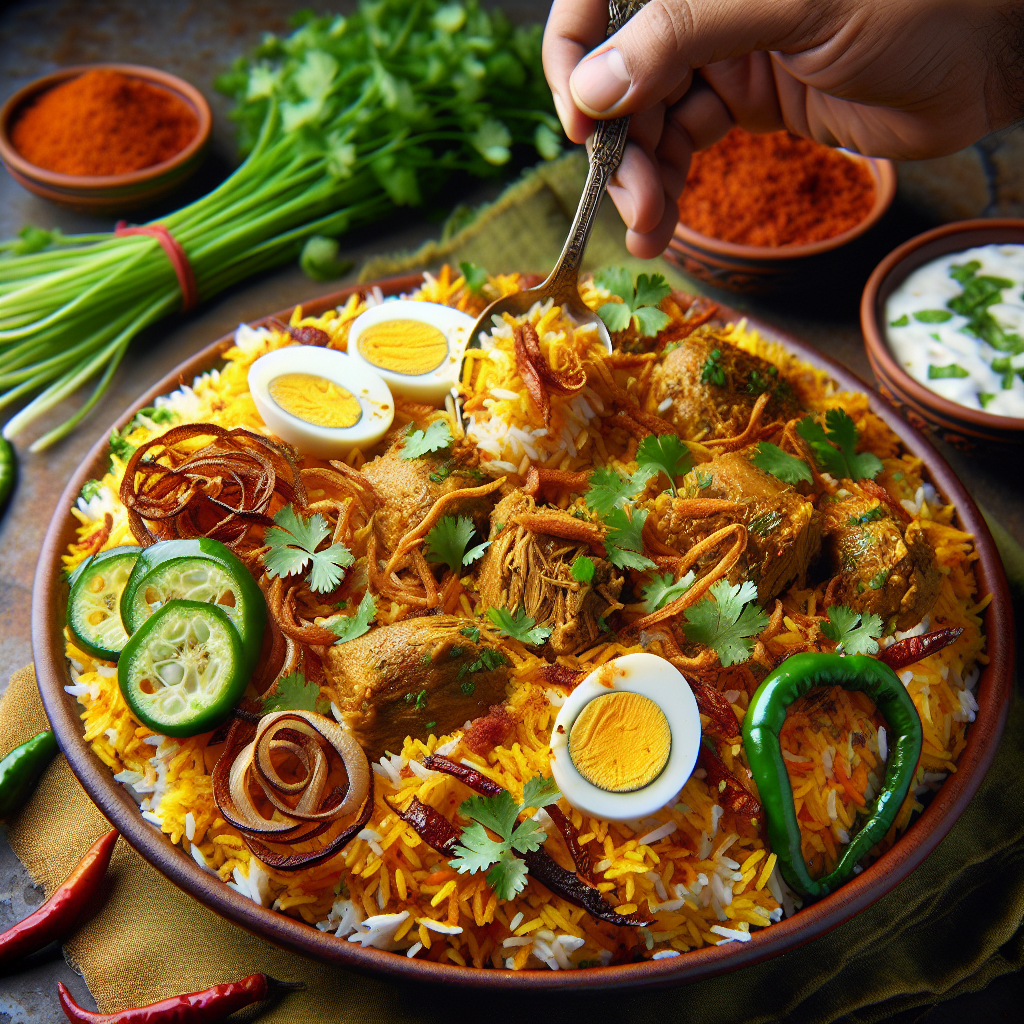 Hyderabadi Biryani. 