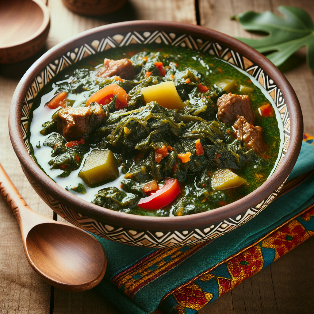Cassava Leaf Stew. 