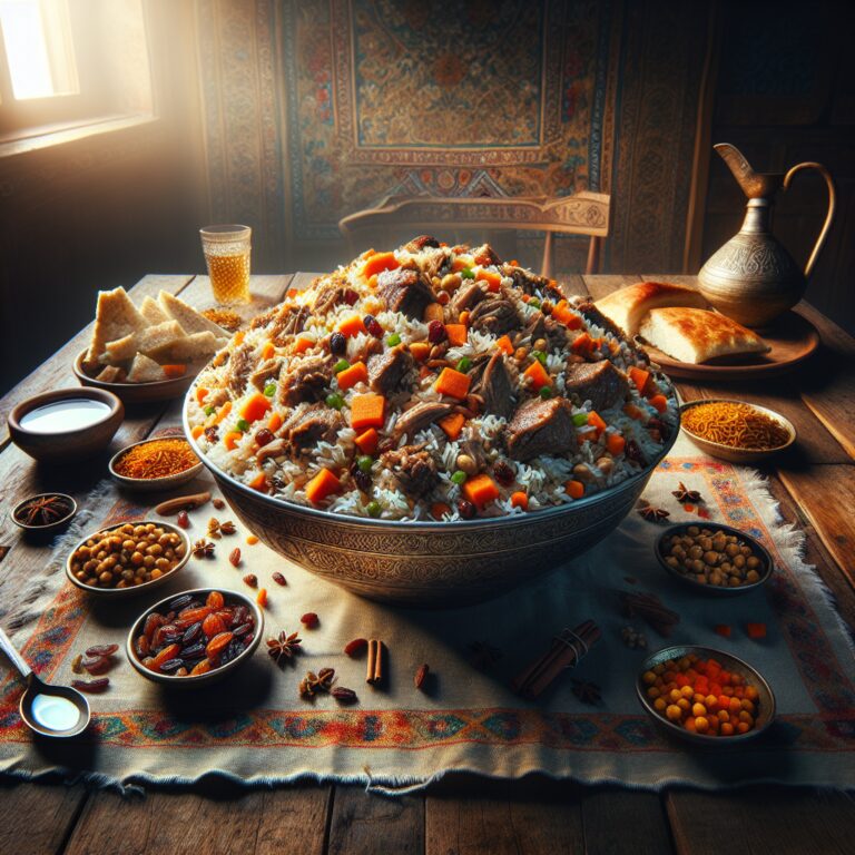 Plov – Nationalgericht aus Usbekistan