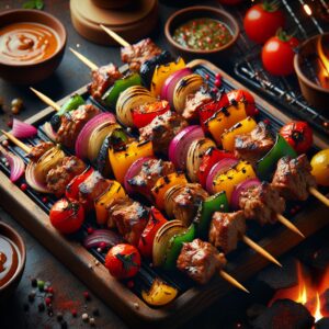 Brochettes.