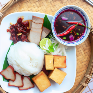 Streetfood. Nationalgericht Vietnam: Bun Dau Mam Tom (Rezept)