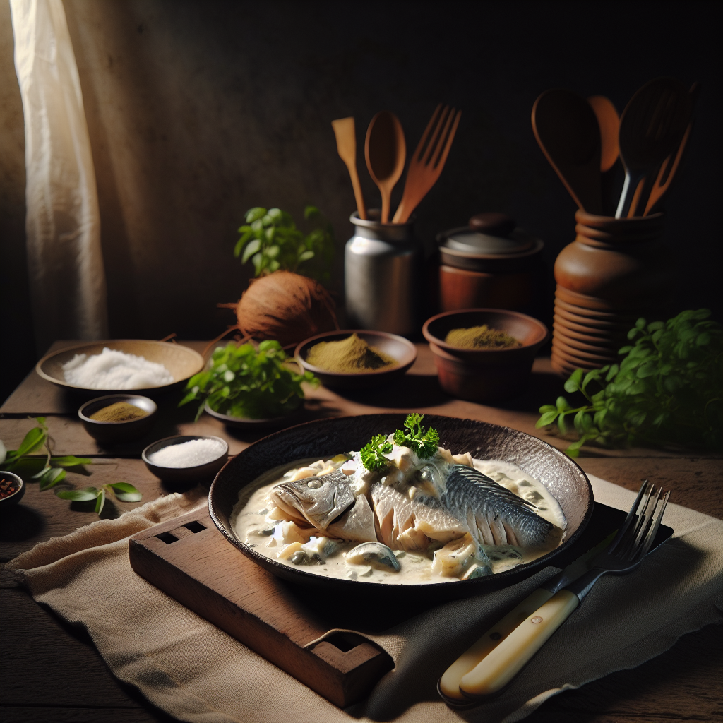 Ein köstliches Gericht aus saftigem Fisch und cremiger Kokosnuss, das die Sinne verzaubert.