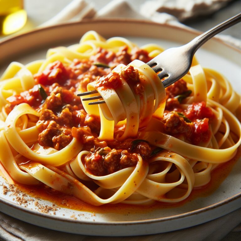 Nationalgericht Italien: Tagliatelle al Ragu (Rezept)