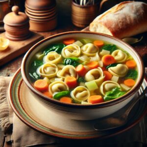 Tortellinisuppe.