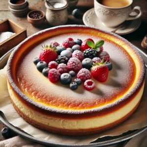 Käsekuchen.