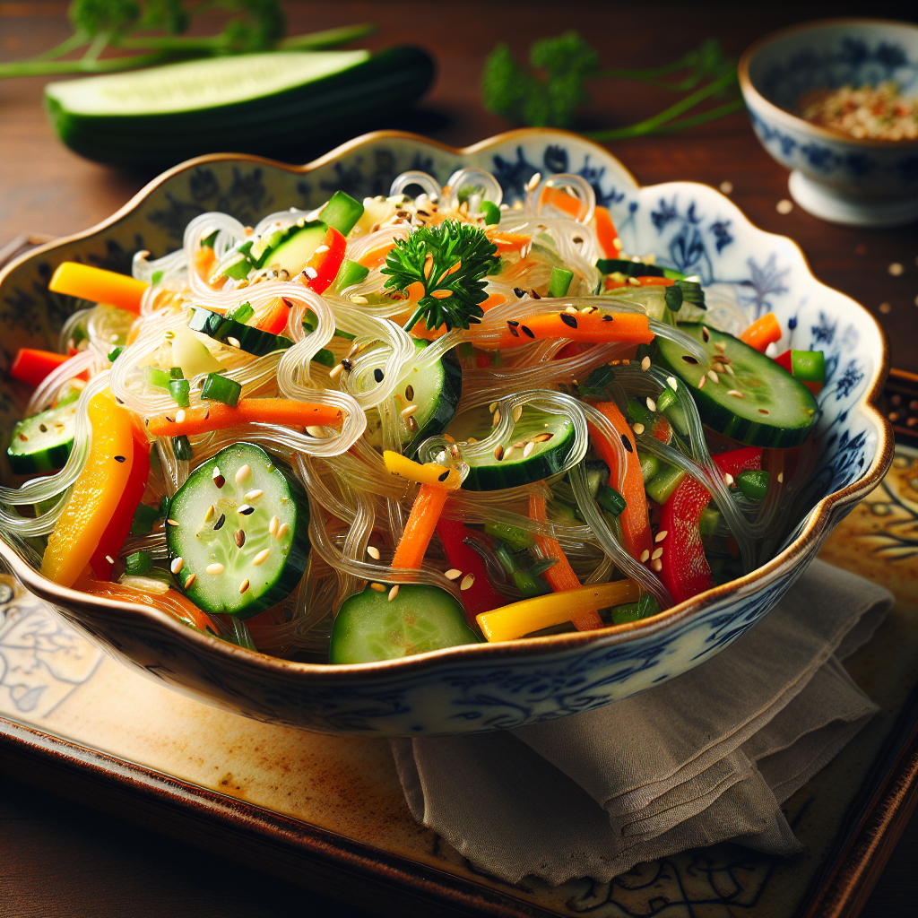 Glasnudelsalat. 