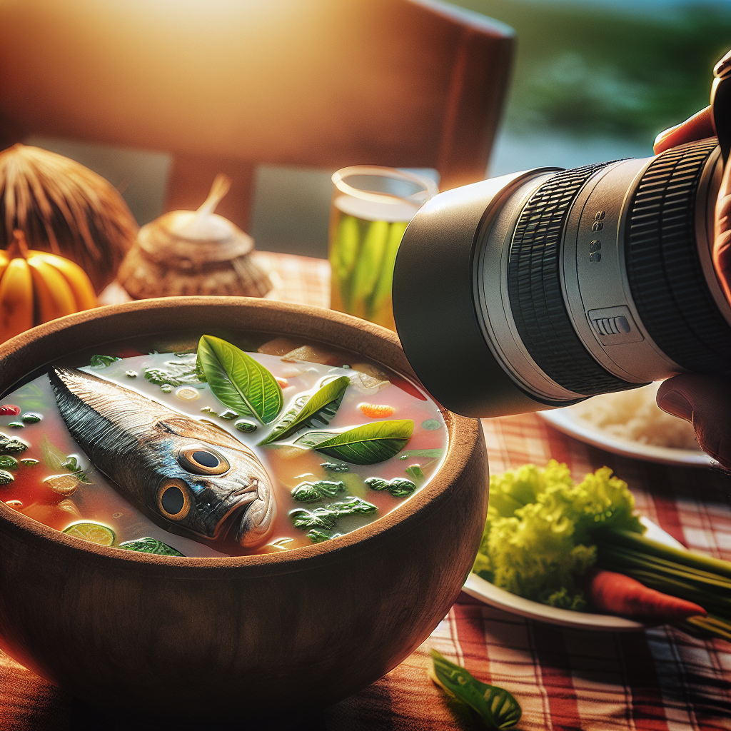 Fiji: Fijian Fish Head Soup. 300mm Foto