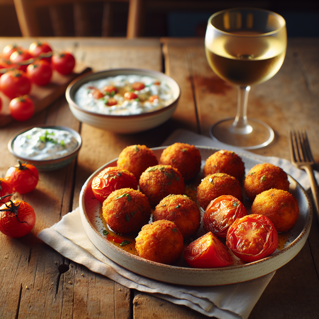 Tomatokeftedes: Tomatenbällchen..