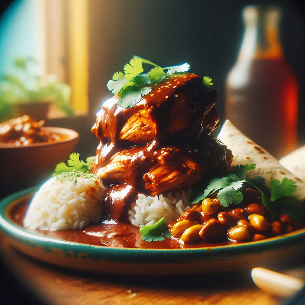 Mexiko: Pollo con Mole. 300mm Foto