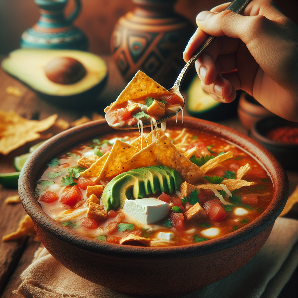Mexiko: Sopa Azteca. 300mm Foto