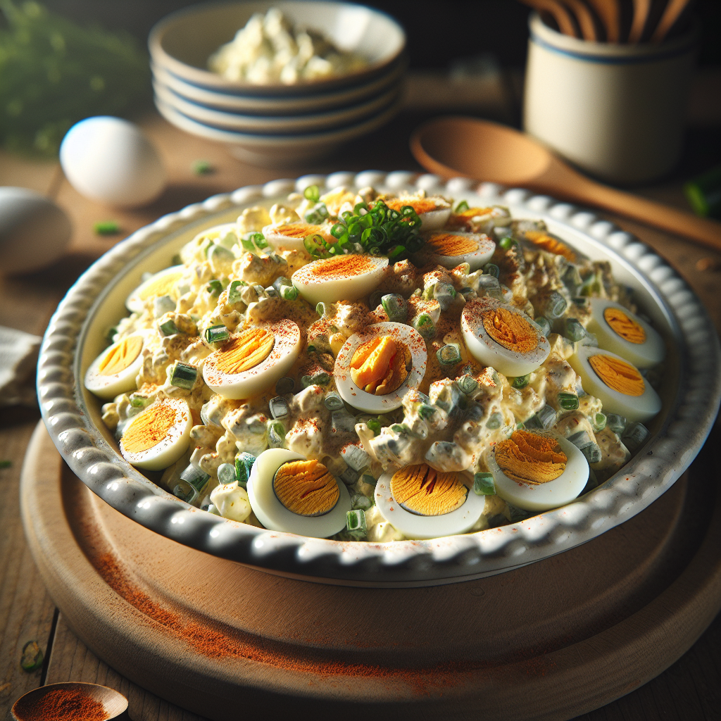 Niederlande: Eiersalade (Rezept). 300mm Foto