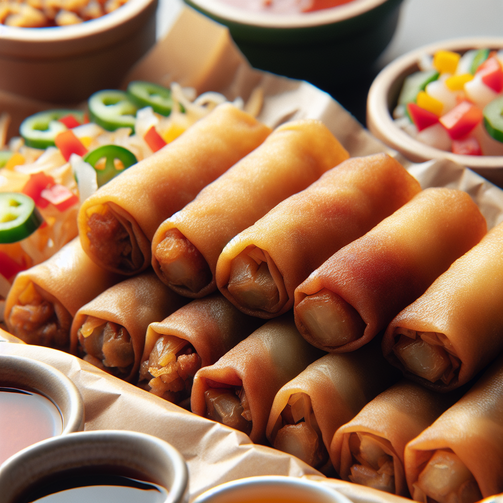 Philippinen: Lumpiang Shanghai. 300mm Foto