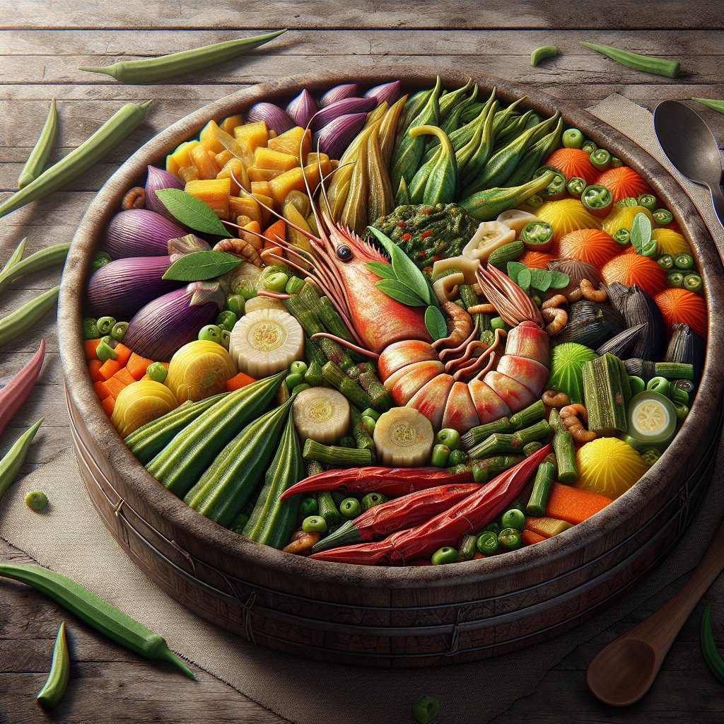 Philippinen: Pinakbet. 300mm Foto