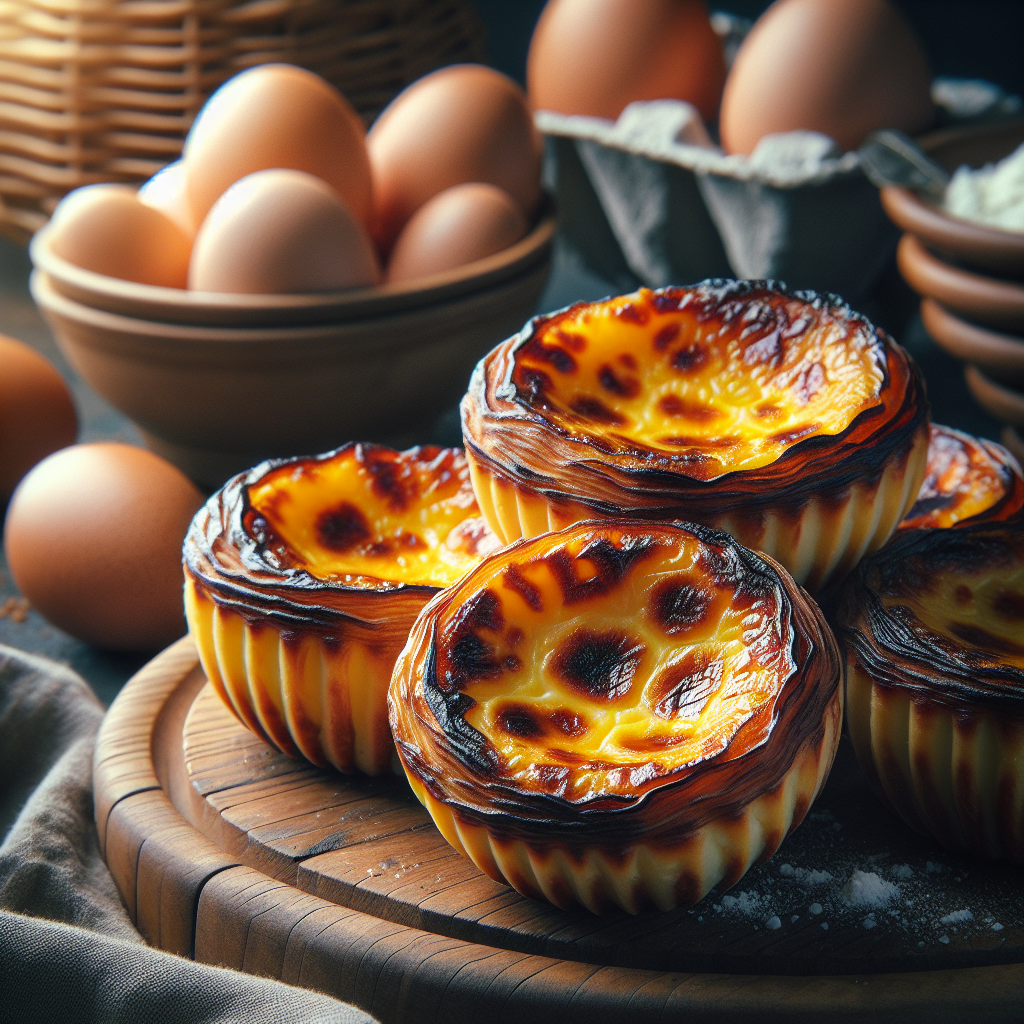 Portugal: Queijadas de Sintra (Rezept). 300mm Foto