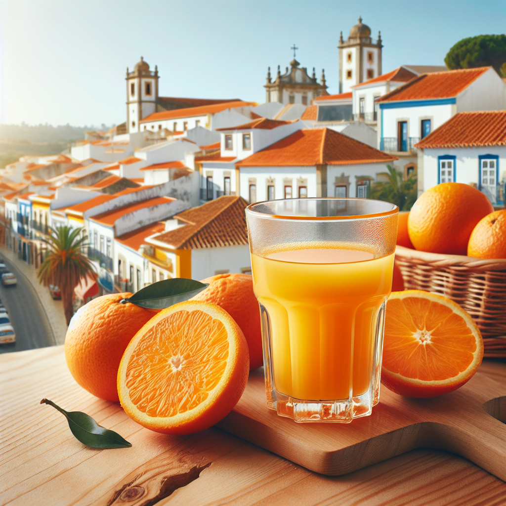Portugal: Sumo de Laranja do Algarve (Rezept). 300mm Foto