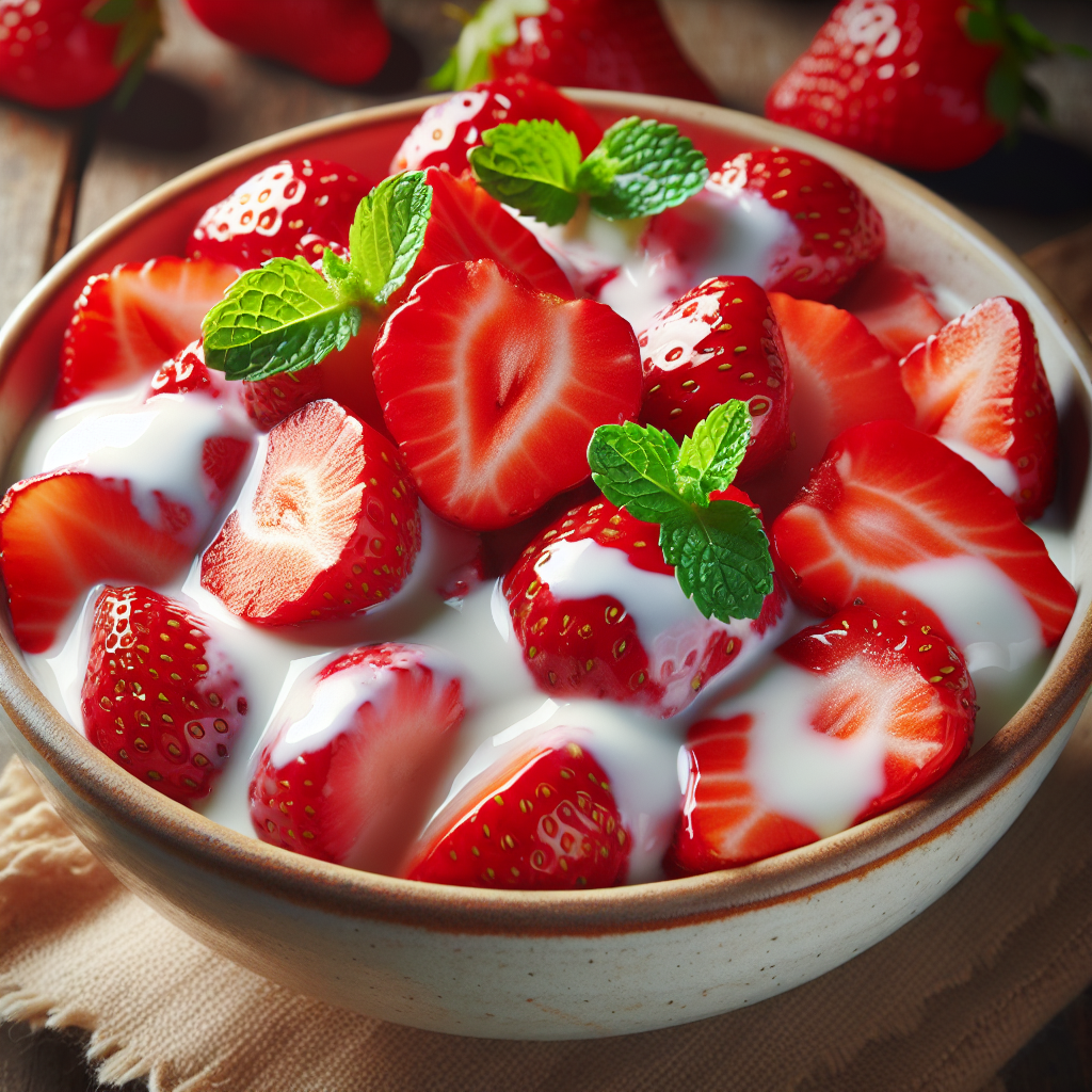 Ensalada de frutilla.