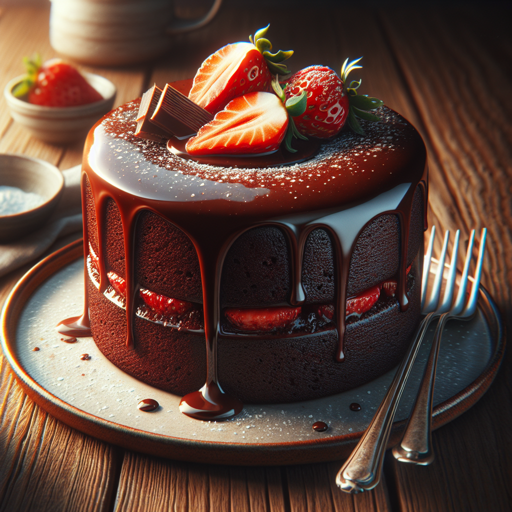 Chocolate Rum Cake.