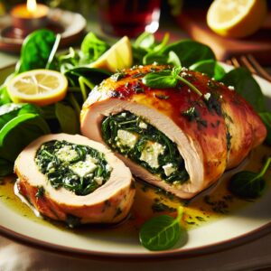 Nationalgericht Grenada: #Spinach and Feta Stuffed Chicken# (Rezept)