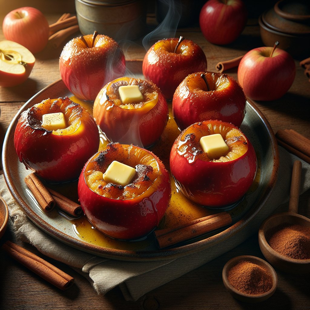 Baked Apples with Cinnamon.