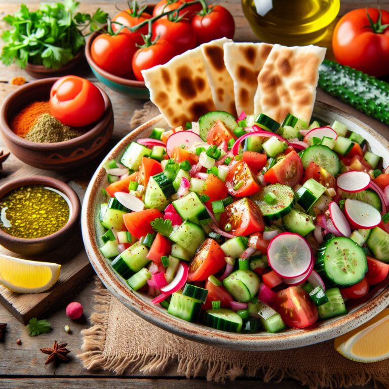 Fattoush – Nationalgericht aus Libanon