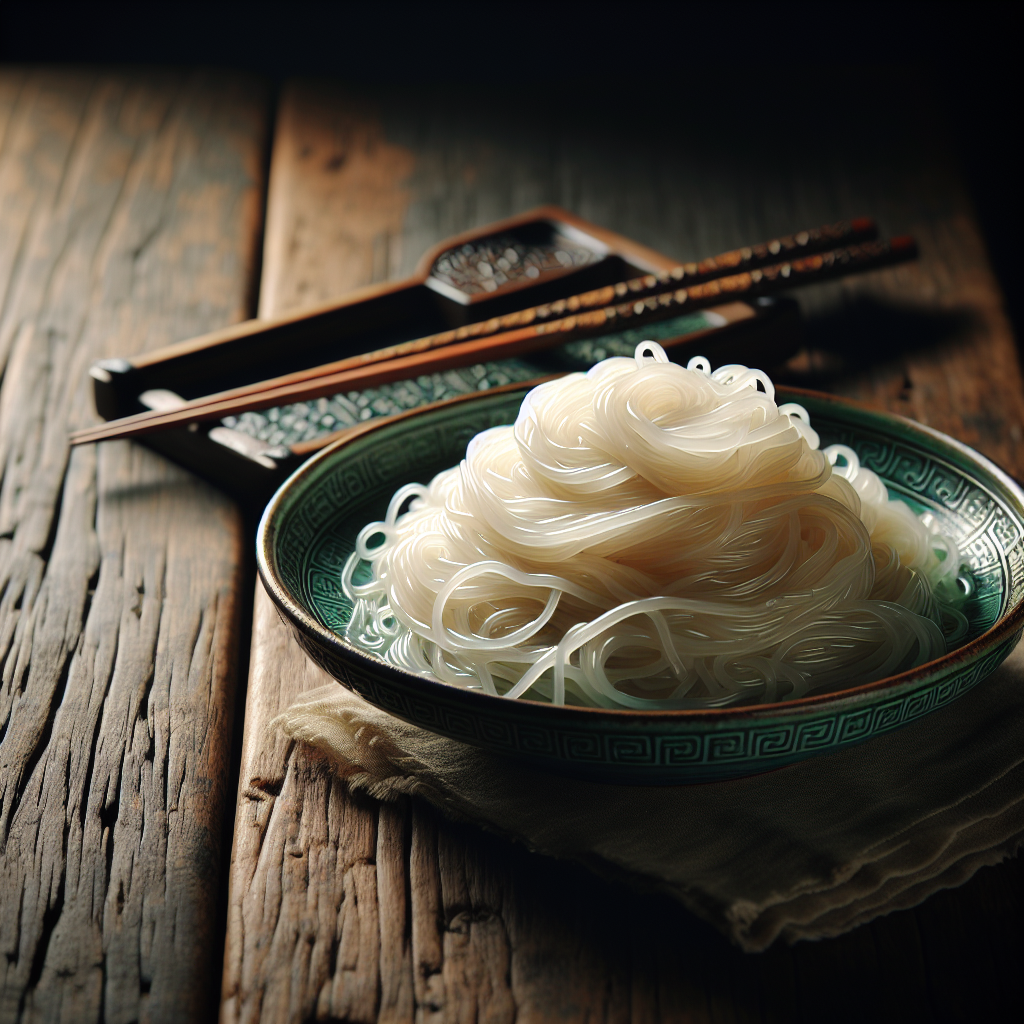 Mung bean noodles.
