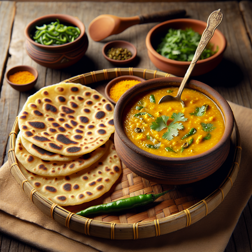 Nationalgericht Pakistan: #Pithla Bhakri# (Rezept)