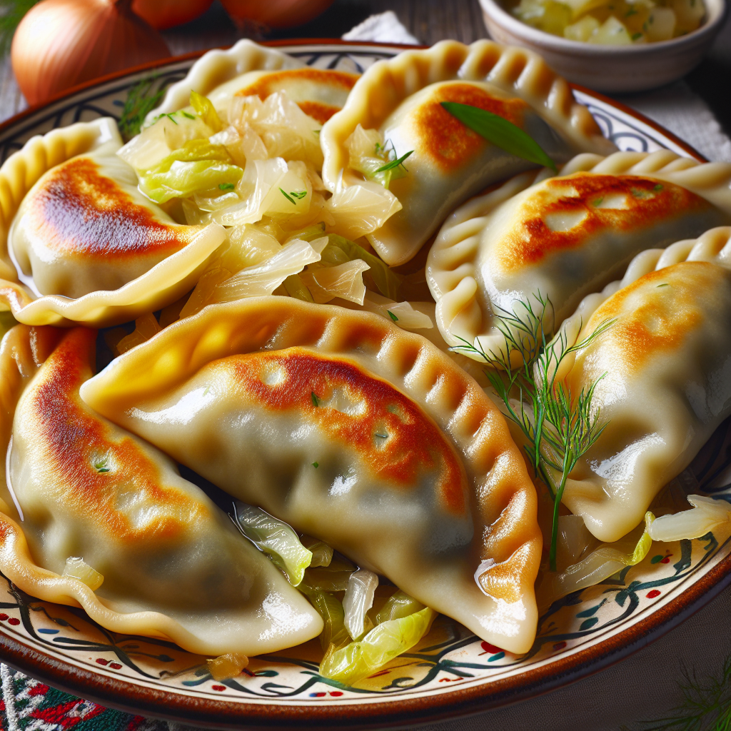 Nationalgericht Polen: #Pierogi z kapustą# (Rezept)