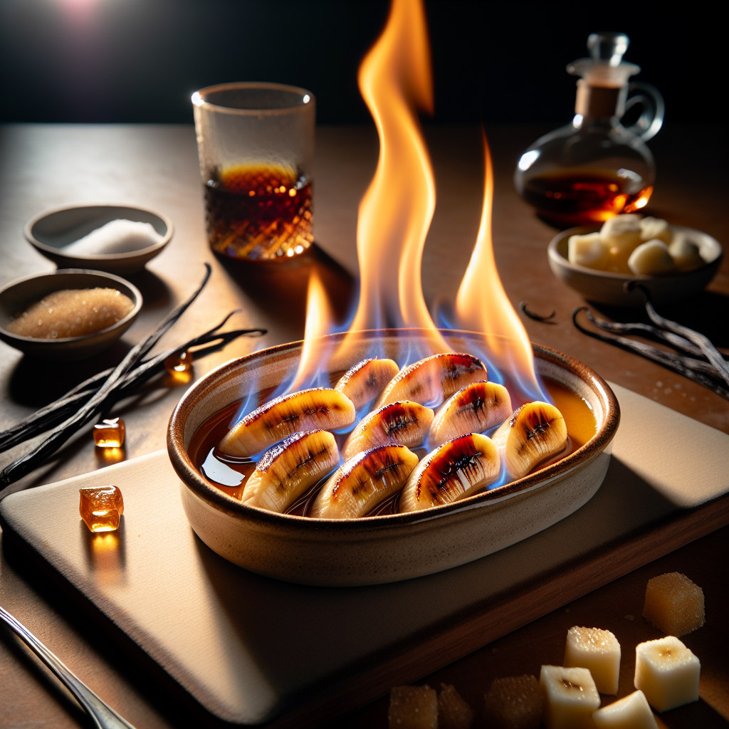 Bananes flambées.