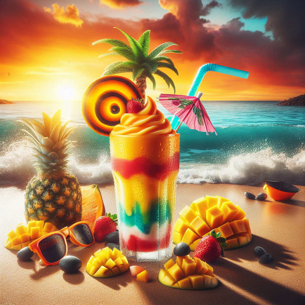 Tropical Fruit Smoothie.