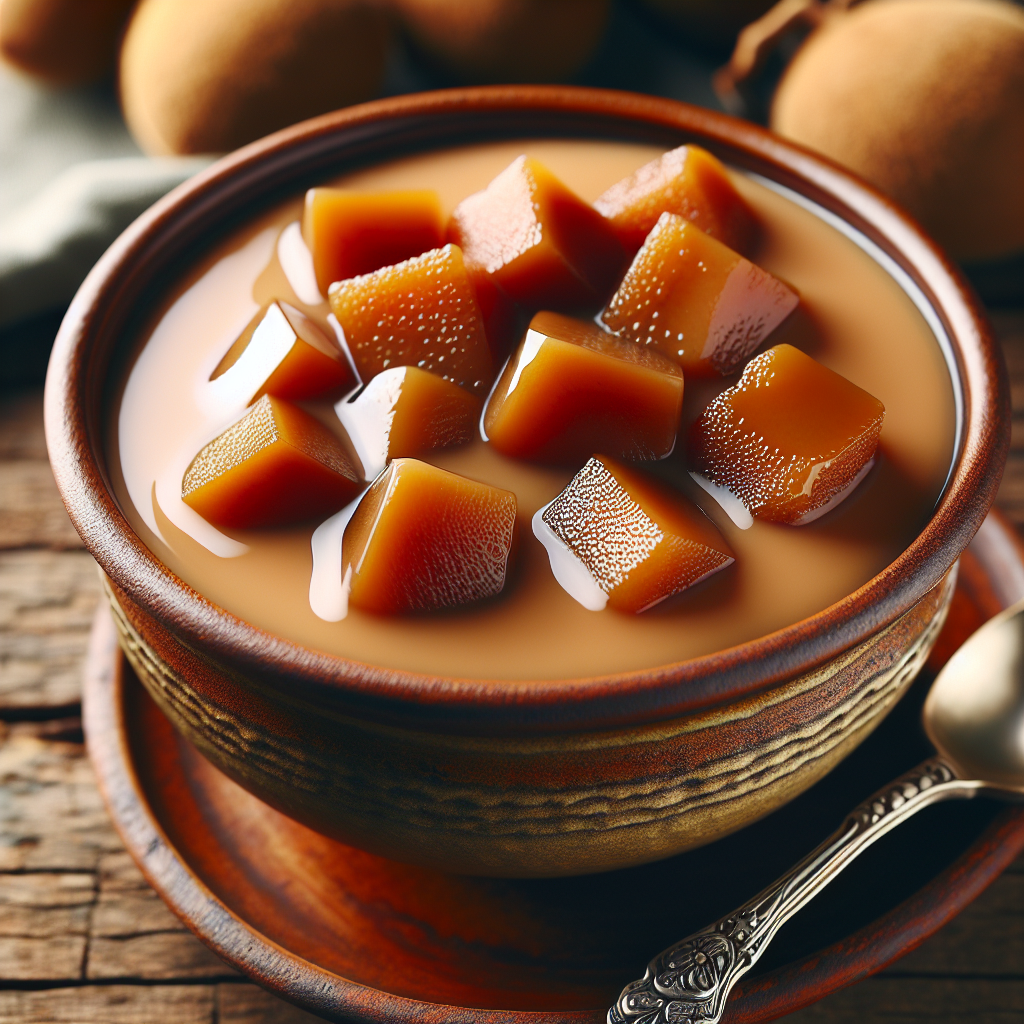 Sapodilla pudding.