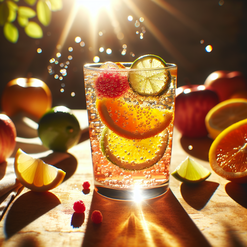 Bubbly Fruit Drink.