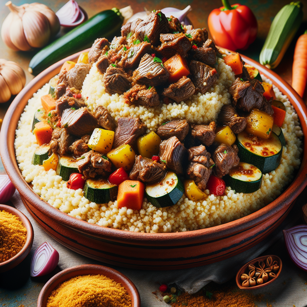 Nationalgericht Algerien: Kouskous bel Lham (Rezept)
