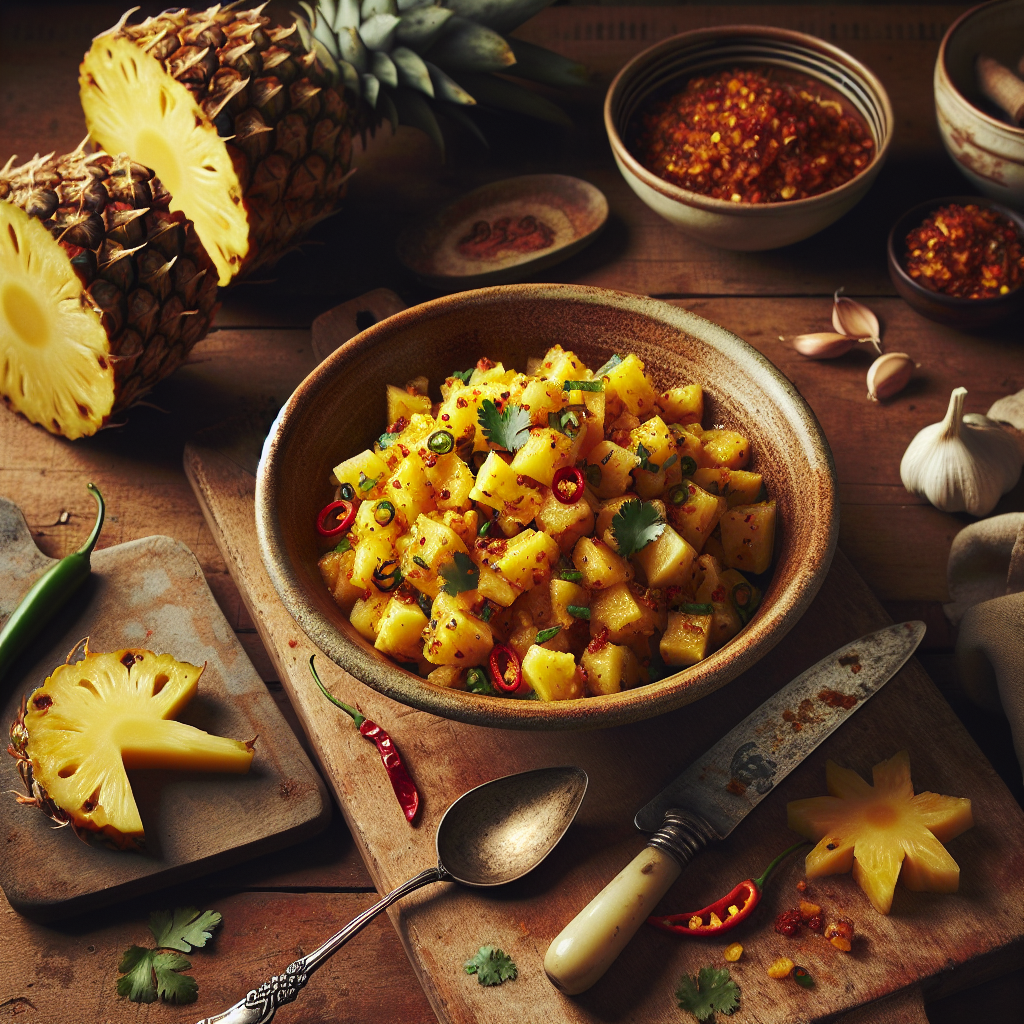 Nationalgericht Belize: Pineapple Chow (Rezept)