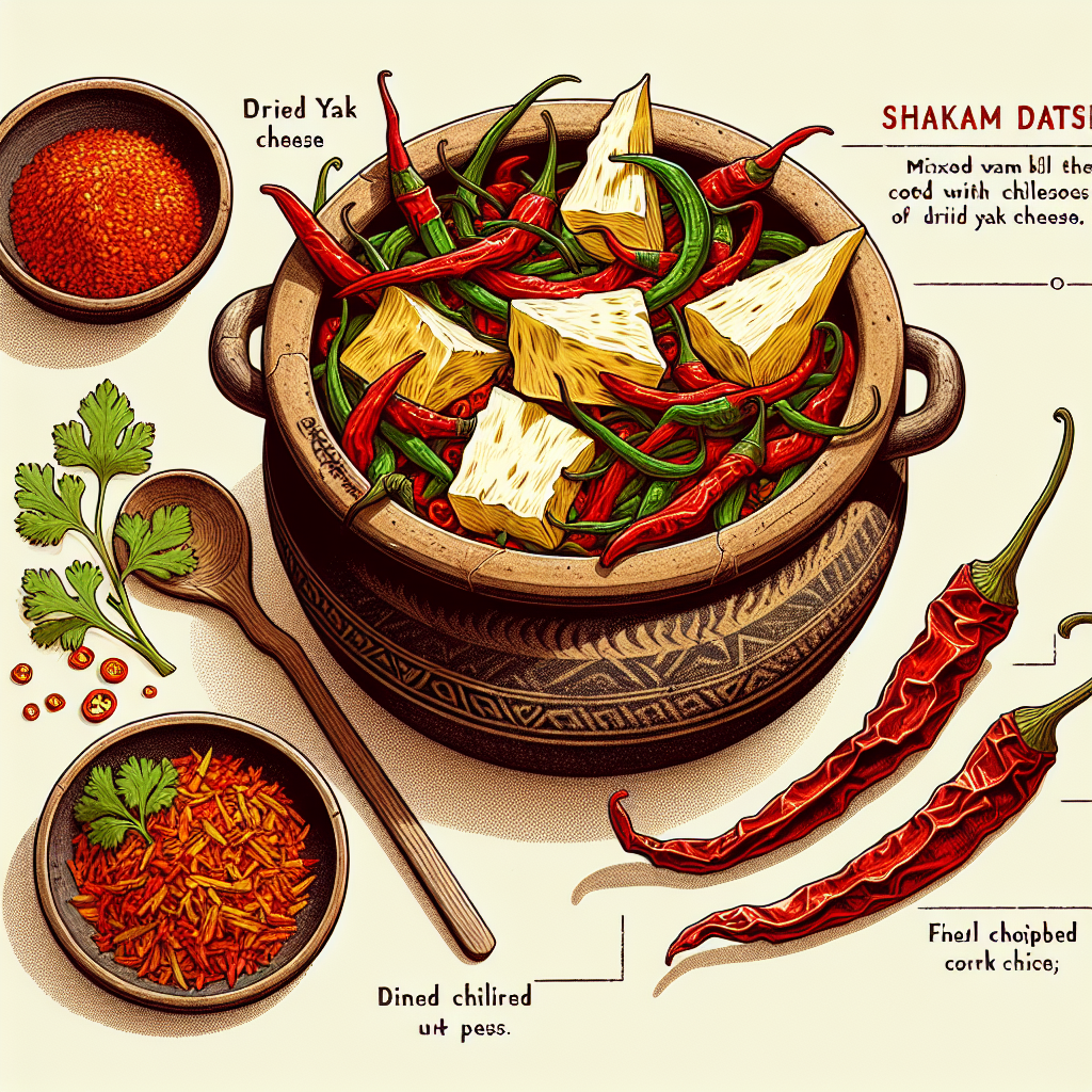 Nationalgericht Bhutan: Shakam Datshi (Rezept)