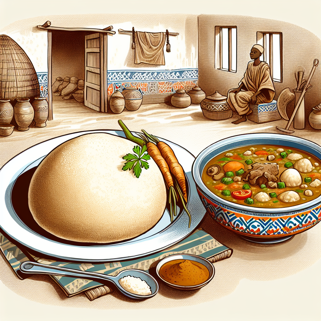 Nationalgericht Gambia: Fufu with Egusi (Rezept)