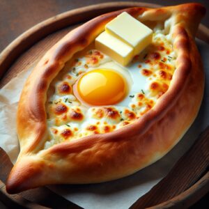 Nationalgericht Georgien: #Kachapuri Adjaruli# (Rezept)