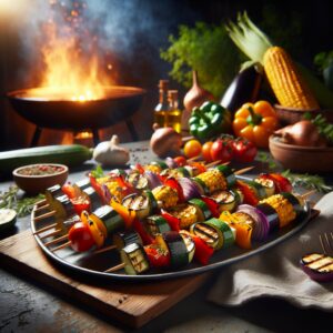 Nationalgericht Kanada: #Grilled Veggie Skewers# (Rezept)