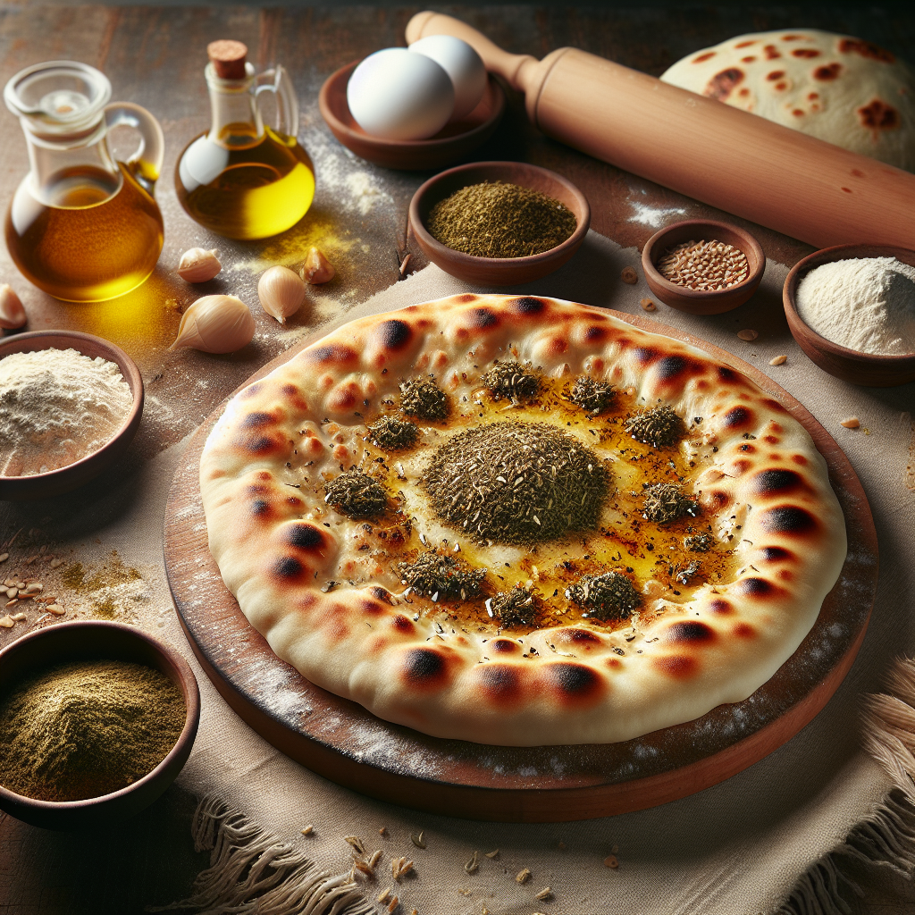 Nationalgericht Katar: Zaatar Manakish (Rezept)