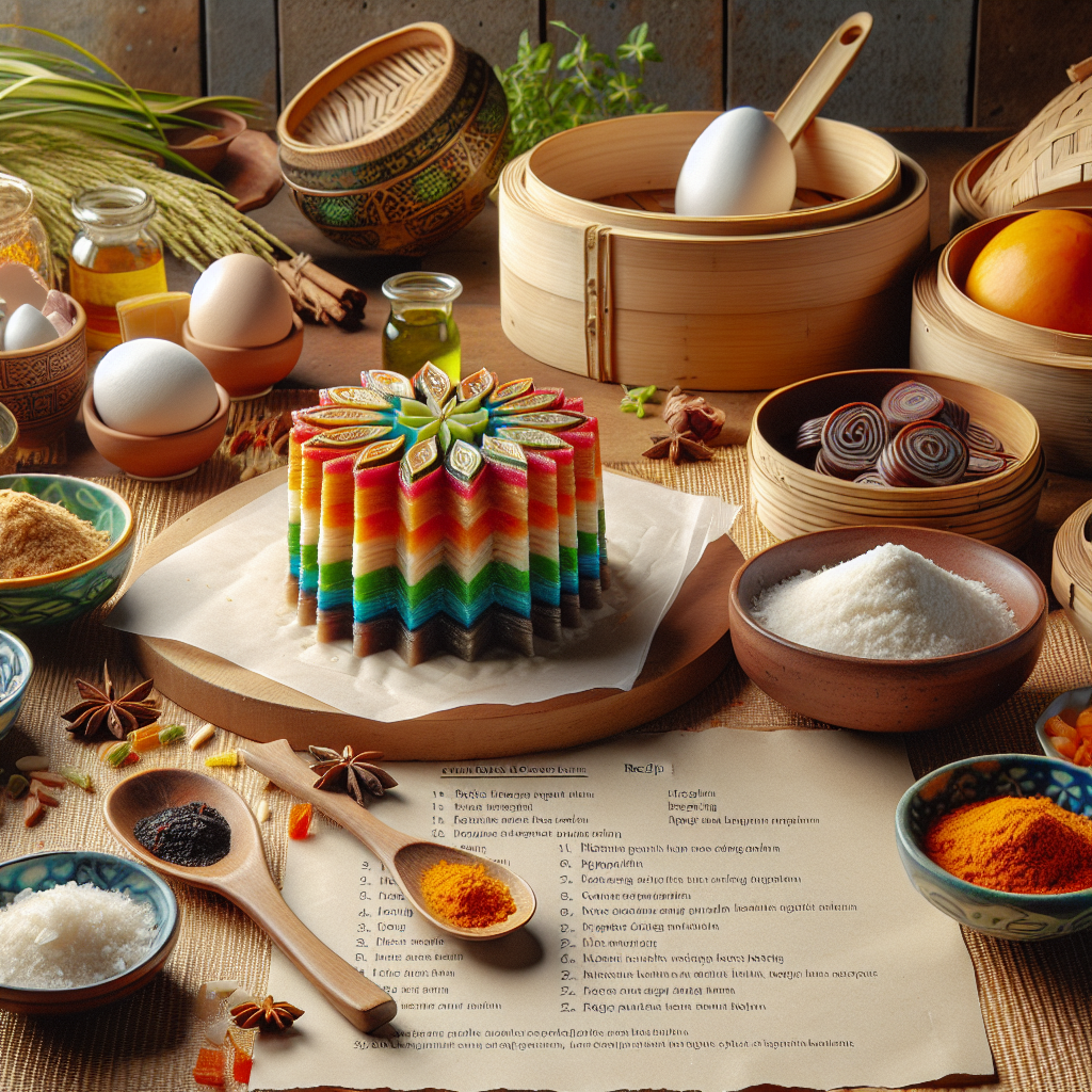 Nationalgericht Malaysia: Kuih Lapis (Rezept)