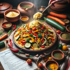 Nationalgericht Mauretanien: Kouskous aux légumes (Rezept)