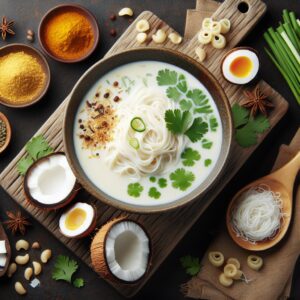 Nationalgericht Myanmar: Coconut Noodle Soup (Rezept)