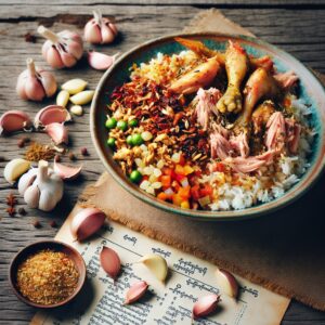Nationalgericht Myanmar: Shan Rice (Shan Htamin) (Rezept)
