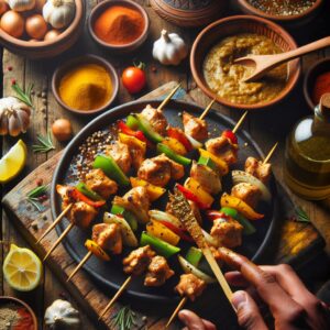 Nationalgericht Namibia: African Style Chicken Skewers (Rezept)