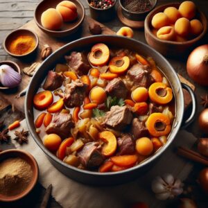 Nationalgericht Namibia: Lamb and Apricot Stew (Rezept)