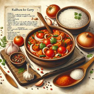 Nationalgericht Nepal: Kukhura Ko Curry (Rezept)