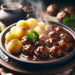 Nationalgericht Norwegen: #Kjøttkaker med poteter# (Rezept) (Rezept)