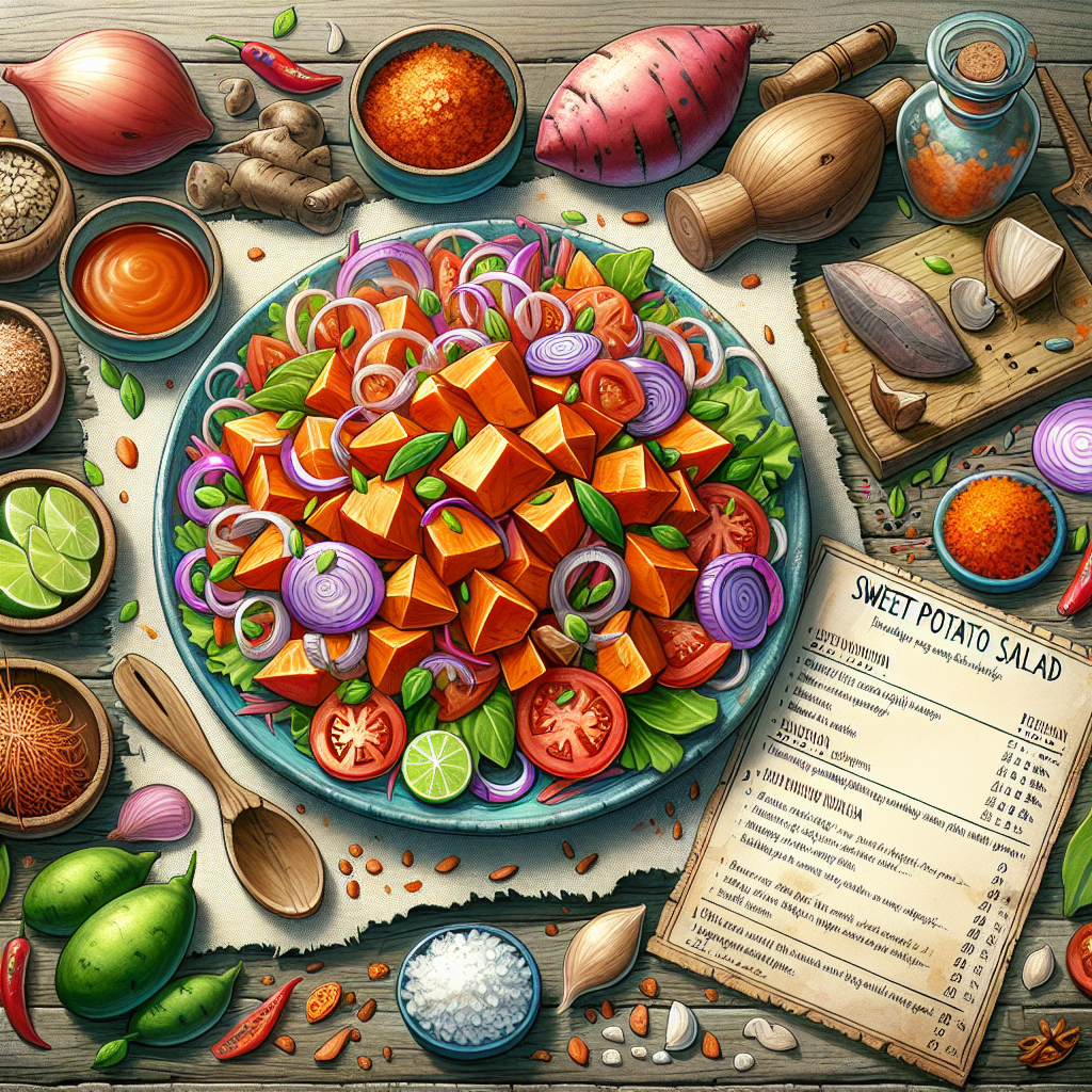 Nationalgericht Papua-Neuguinea: Sweet Potato Salad (Rezept)