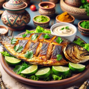 Nationalgericht Saudi-Arabien: #Samak Mashwi# (Rezept)