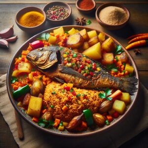 Nationalgericht Senegal: #Tiebou dieune# (Rezept)