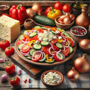 Nationalgericht Serbien: Šopska salata (Rezept)